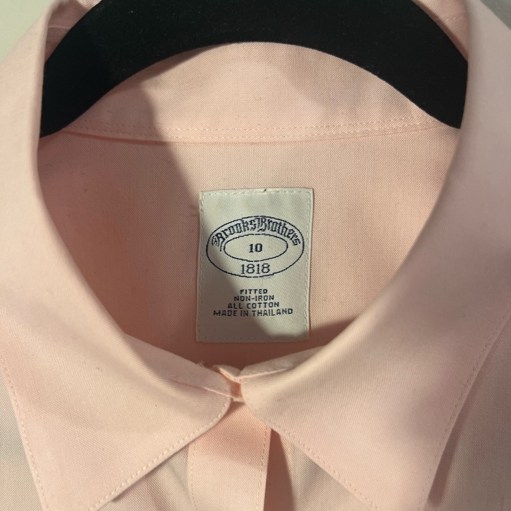 Brooks Brothers Pink Button Down Shirt Size 10 - Picture 2 of 4